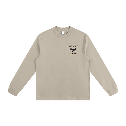 Non-Shrink Mock Neck Sweatshirt