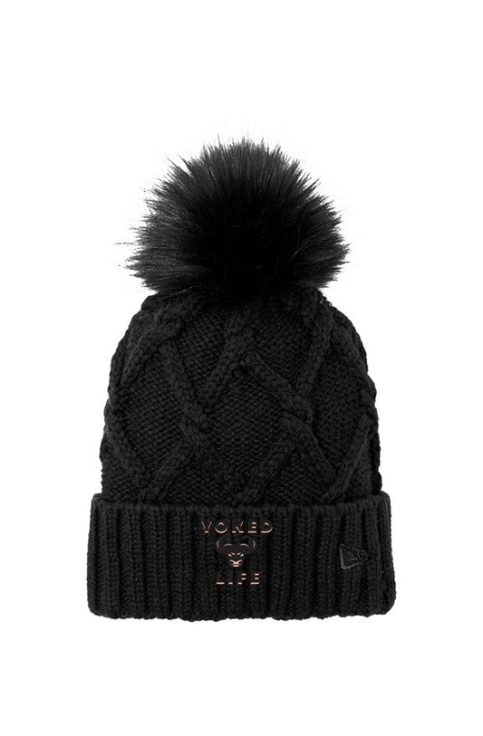 Faux Fur Pom Beanie