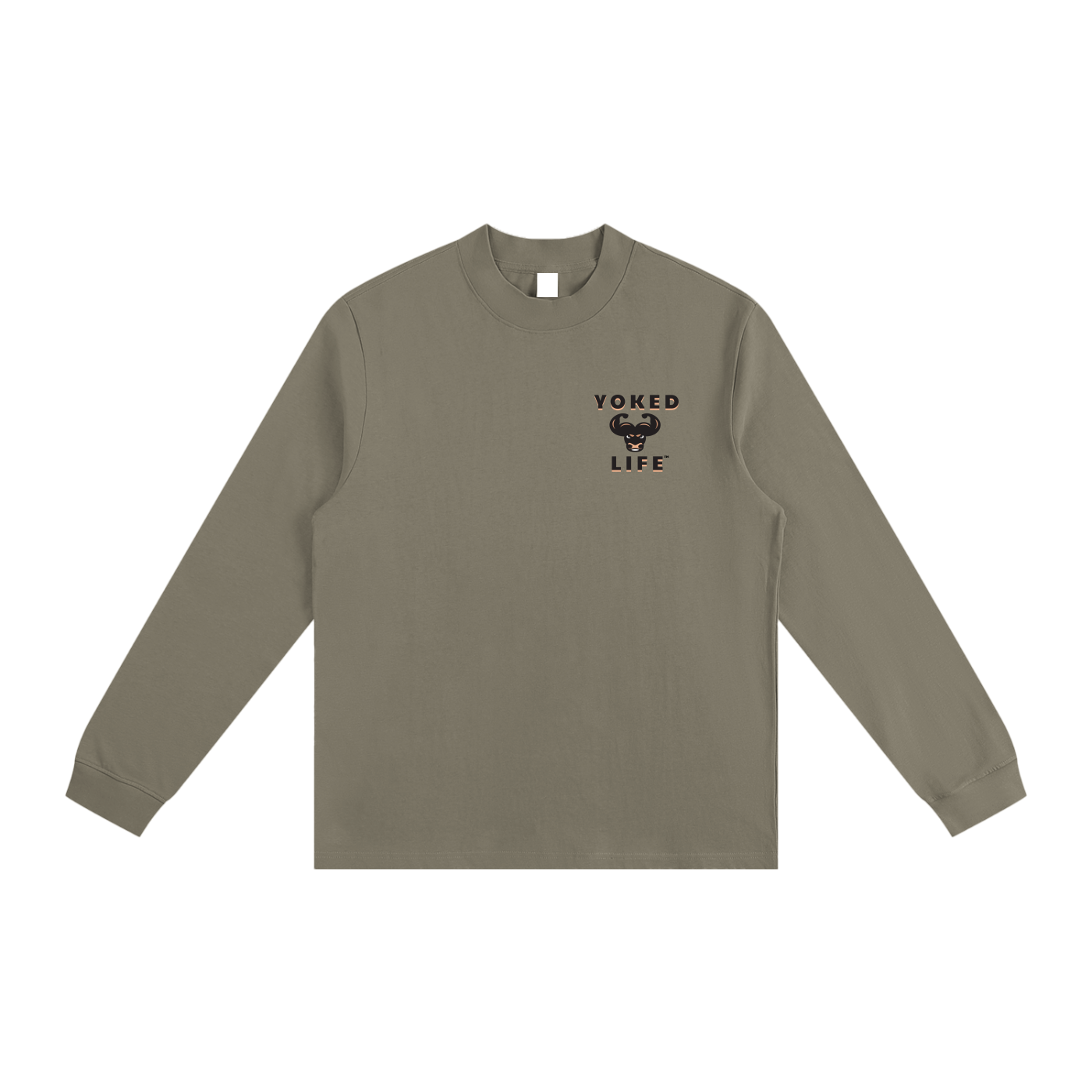 Non-Shrink Mock Neck Sweatshirt