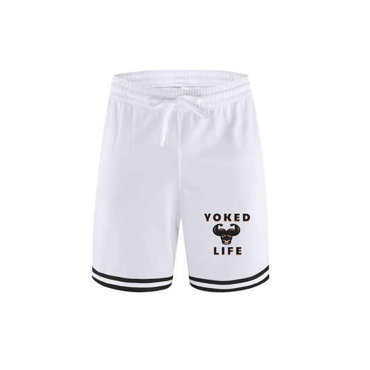Classic Stripe Trim Basketball Shorts