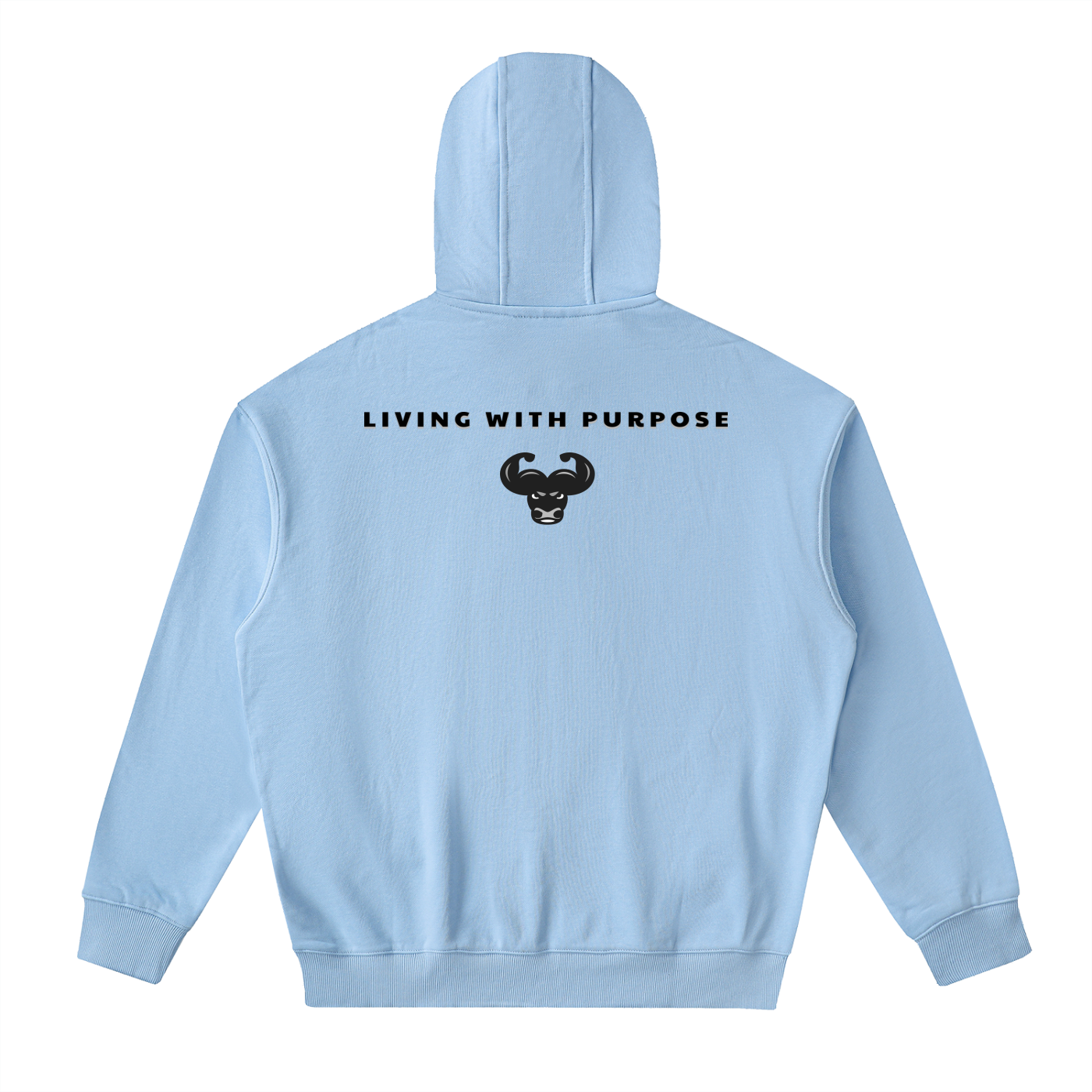 Drop-Shoulder Zip Up Hoodie