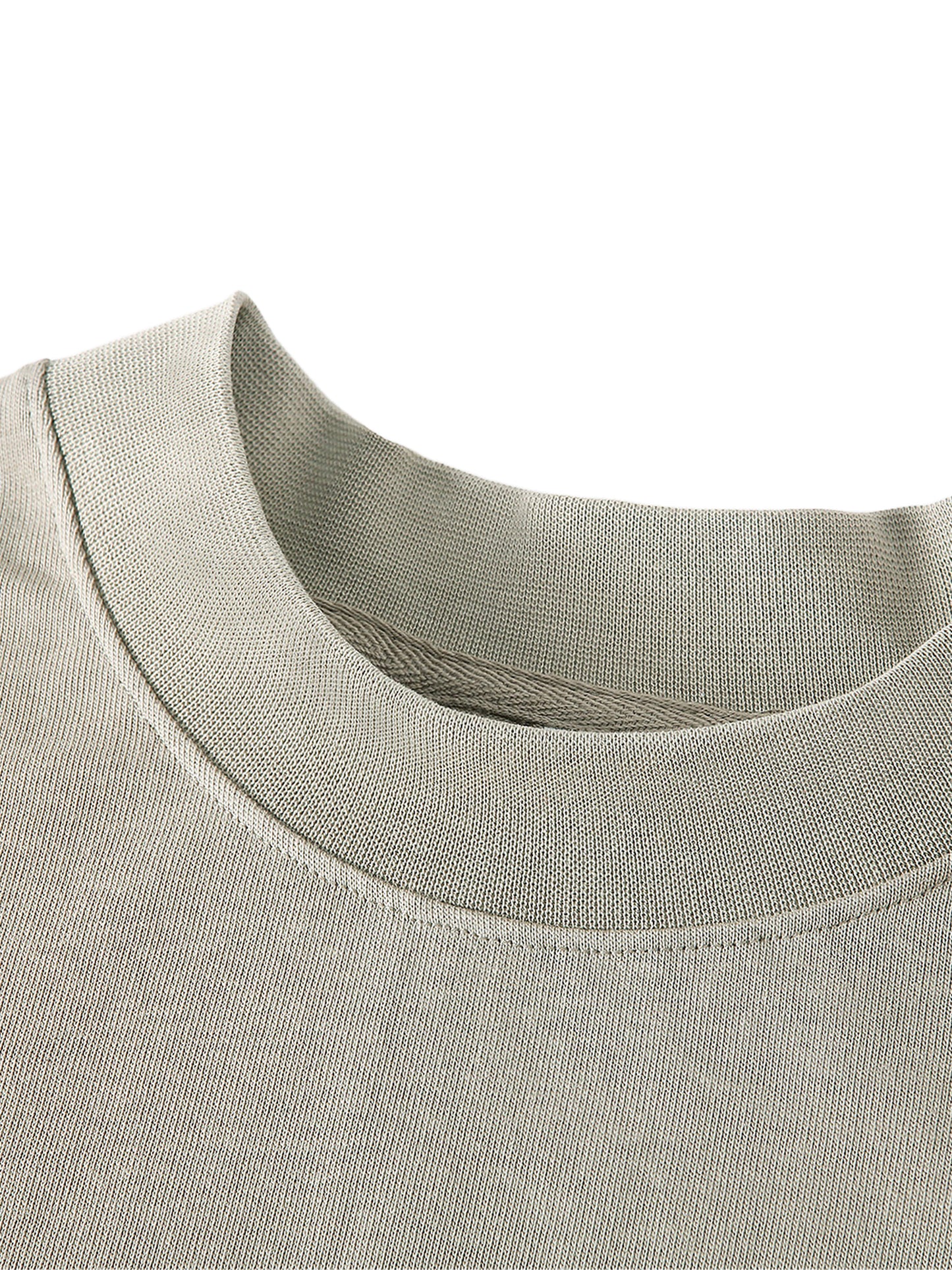 Non-Shrink Mock Neck Sweatshirt