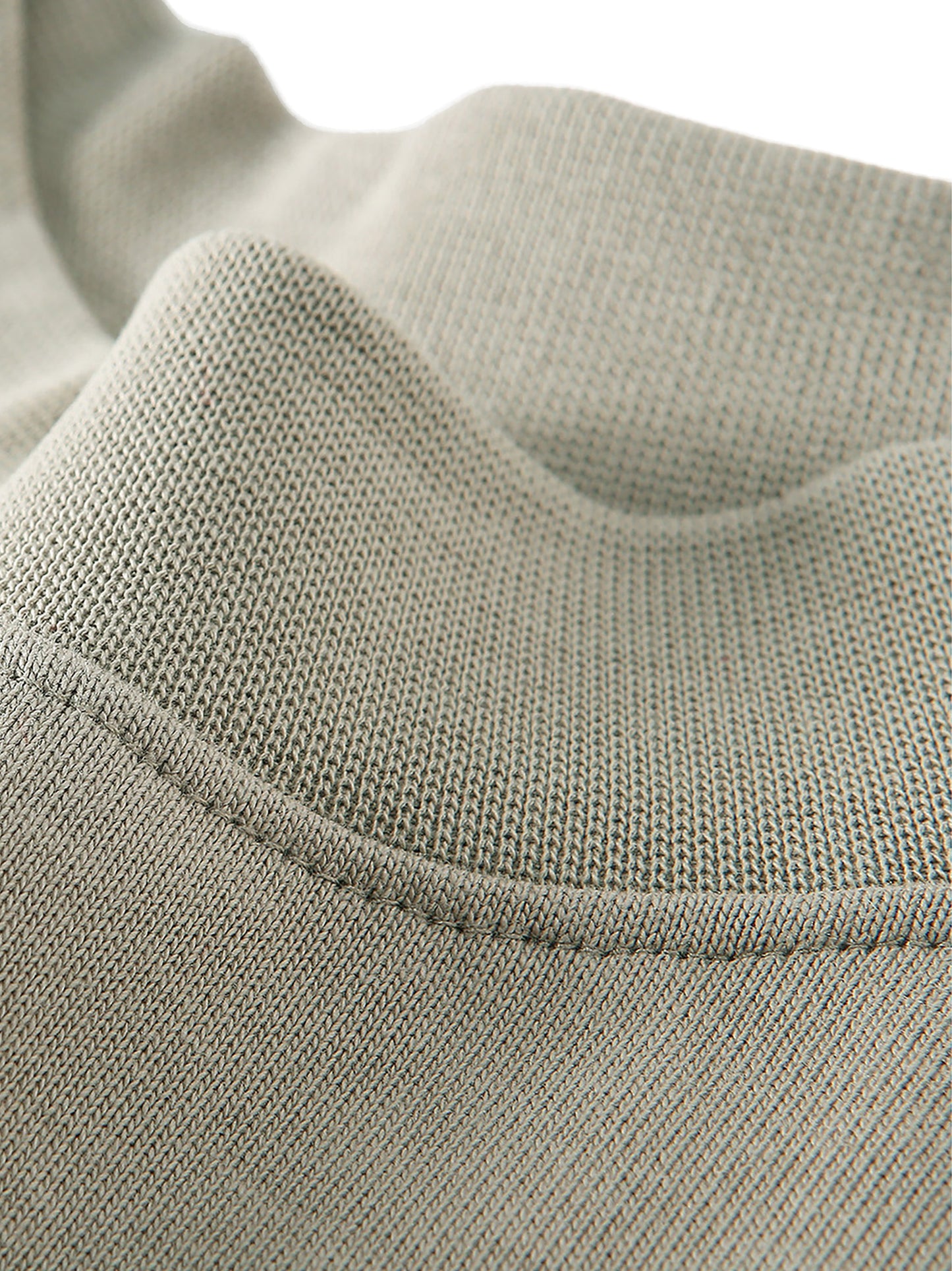 Non-Shrink Mock Neck Sweatshirt